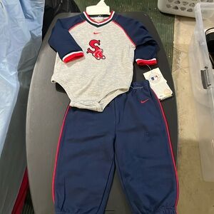 Nike Red Sox onesie and matching pants